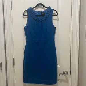 JCrew, blue suit dress, sleeveless, never worn